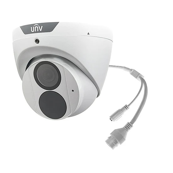(image for) UNV 4MP IP Weatherproof IR Turret Camera with Built-in Mic and 2.8mm Fixed Lens (IPC3614SR3-ADF28KM-G)