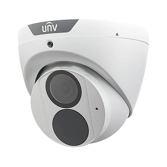 (image for) UNV 4MP IP Weatherproof IR Turret Camera with Built-in Mic and 2.8mm Fixed Lens (IPC3614SR3-ADF28KM-G)