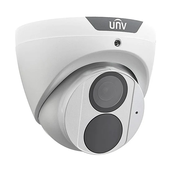 (image for) UNV 4MP IP Weatherproof IR Turret Camera with Built-in Mic and 2.8mm Fixed Lens (IPC3614SR3-ADF28KM-G)