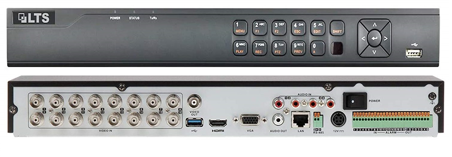 LTS LTD8516K-ST 16CH Up to 5MP TVI & AHD Analog CVI 2CH 6MP IP 5 in 1 1080P HDMI DVR 