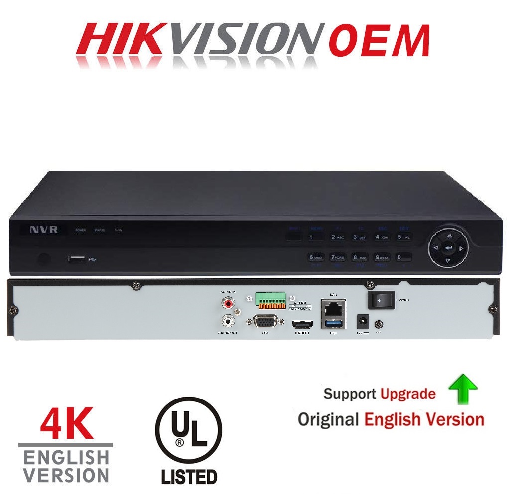 Hikvision(OEM) DS-7616NI-K2 16CH 4K 8MEGAPIXEL NVR H.264/H.265