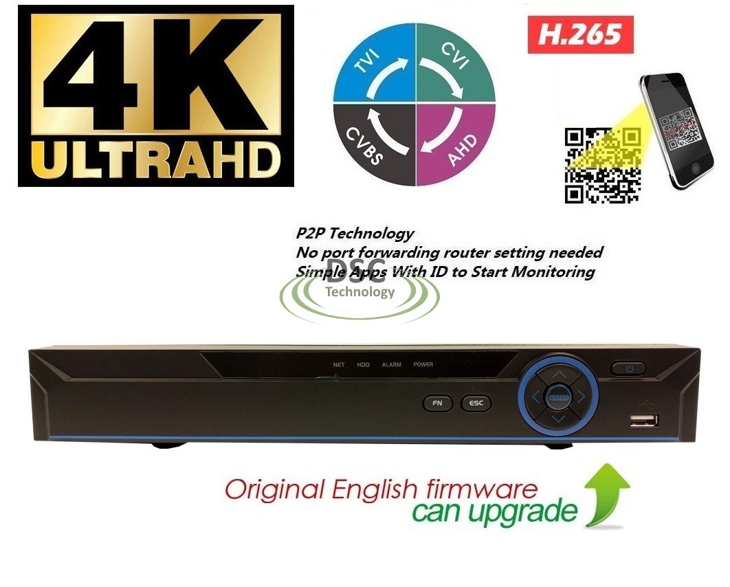 Dahua 8 CH Tribrid 1080P DVR Supports HD-CVI,Analog,HD-TVI AHD & IP Cameras