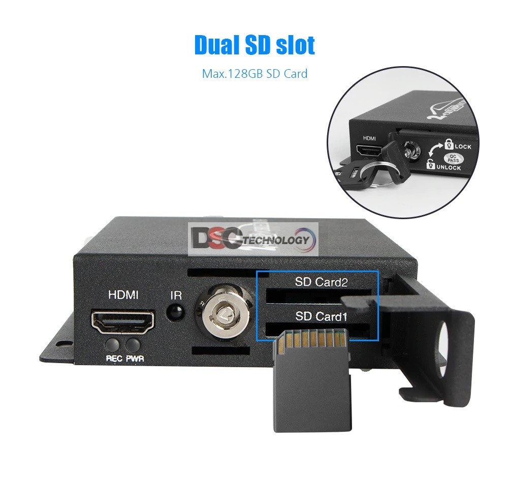 5MP AHD Mini DVR support sd card Real-time hd mini 2Channel dvr [DSC-MD