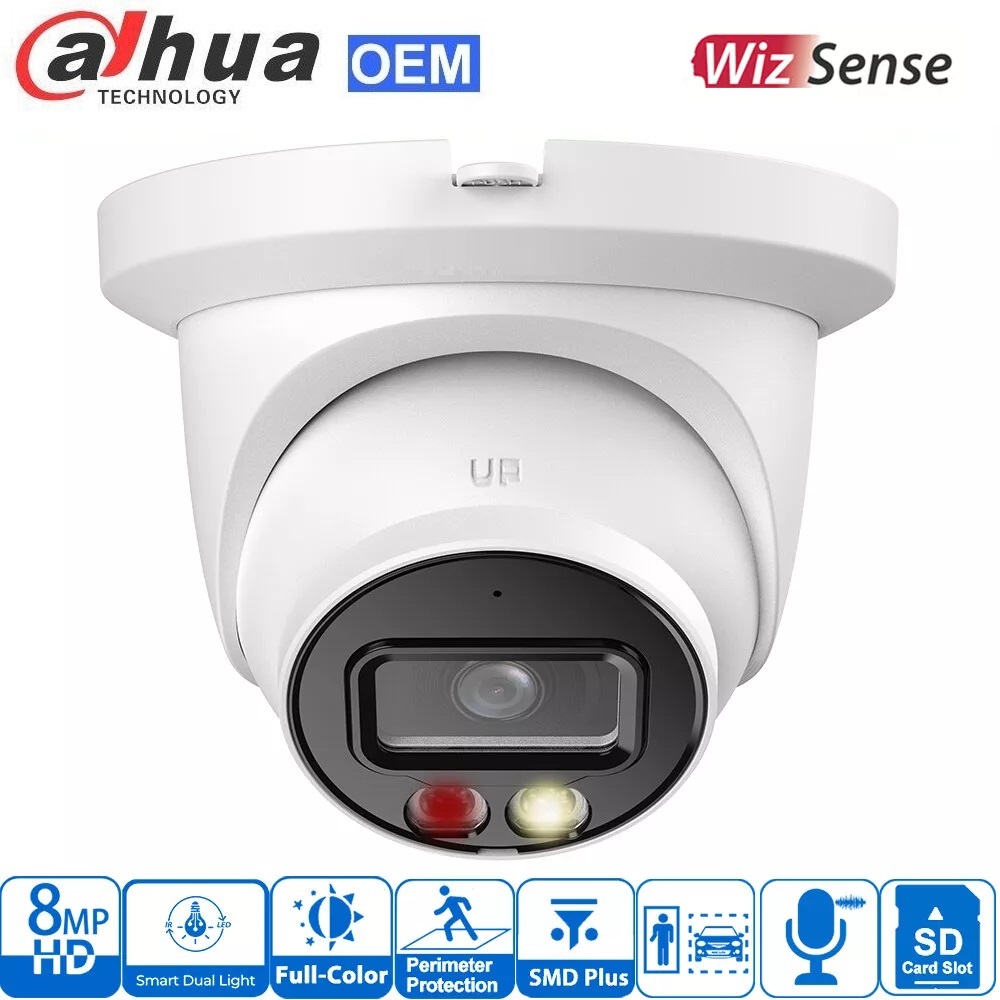 (image for) 8MP Smart Dual Light Fixed-focal Eyeball WizSense Network Camera